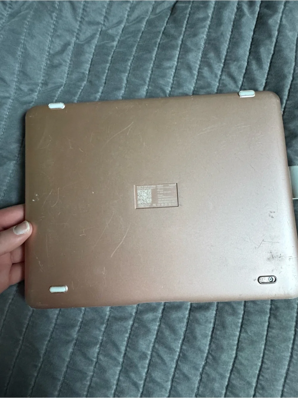 Rose Gold Tablet Keyboard Case with Trackpad